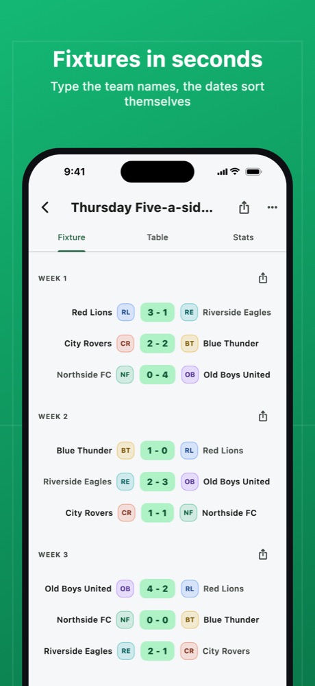 A league fixture